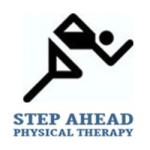 An icon of a person above step ahead physical therapy